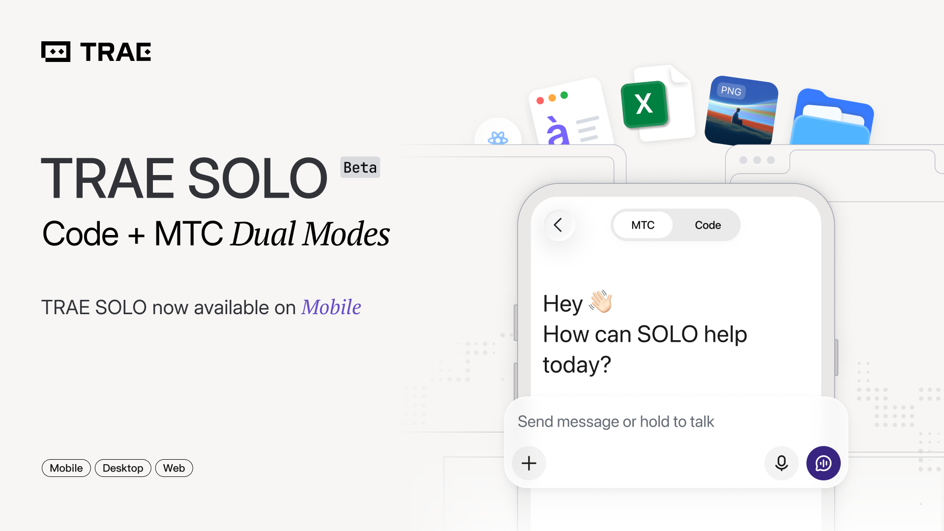 TRAE SOLO: Mobile AI Agent Development Runtime